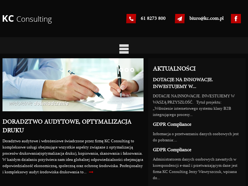 Doradztwo audytowe i optymalizacja druku - KC Consulting